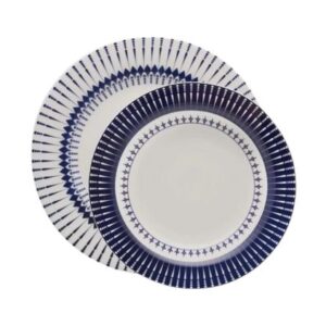 JOGO PRATOS RASOS E FUNDOS 12 PEÇAS BIONA COLB OXFORD CERÂMICA